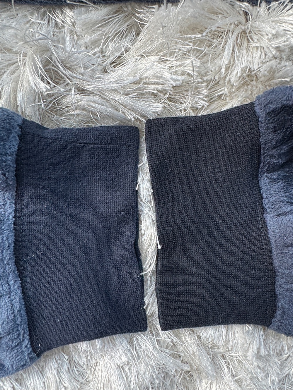JCREW XS Plush Navy Blue Velour Hoodie & Joggers Set - Picture 10 of 14
